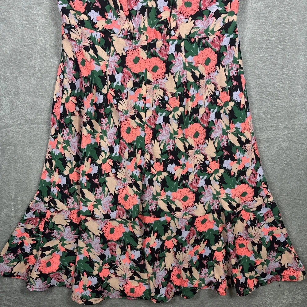J.‎ Crew Mercantile Dress Women's Floral Sleeveless Flounce Hem Lined Size 0
